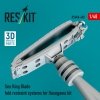 RESKIT RSU48-0482 Sea King blade fold restraint systems for Hasegawa kit (3D Printed) 1/48